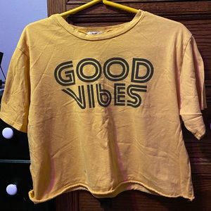 Good vibes crop top